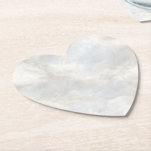 Neutral Marble Design ペーパーコースター (アングル)