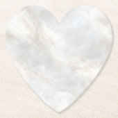 Neutral Marble Design ペーパーコースター (正面)