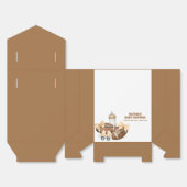 Neutral Minimal Touchdown Football Boy Baby Shower フェイバーボックス (見開き)