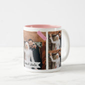 Neutral Minimalist Photo Bridesmaid  ツートーンマグカップ (正面右)