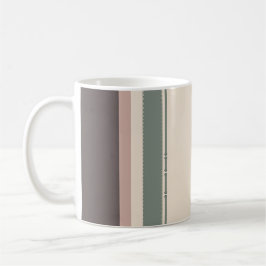 Neutral Minimalist Striped Mug – Pastel Modern コーヒーマグカップ