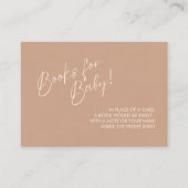 Neutral Modern Books for Baby Enclosure Card エンクロージャーカード (正面)