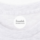 Neutral Modern Minimal Monogram Design ラベル (貼付)