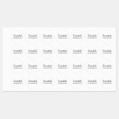 Neutral Modern Minimal Monogram Design ラベル (シート)