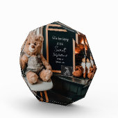 Neutral modern minimal pregnancy announcement gift フォトブロック (右)