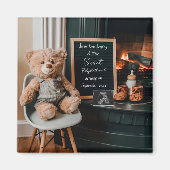 Neutral modern minimal pregnancy announcement gift マグネット (正面)