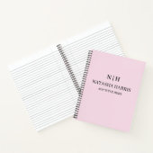 Neutral Monogram Professional Business notebook ノートブック (内部)