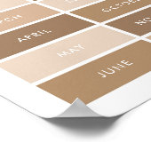 Neutral Months of the Year Classroomポスター ポスター (角)