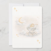 Neutral Moon Baby Shower Invitation Editable 招待状 (裏面)