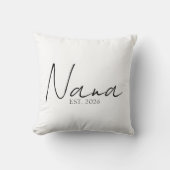 Neutral Nana EST Year Keepsake Family Script クッション (正面)