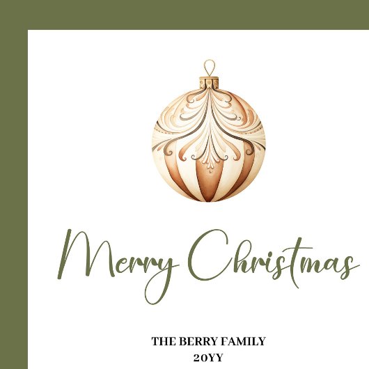 Neutral Nordic Christmas Script Personalized Plate ペーパープレート