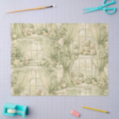 Neutral Nursery Teddy Bear Room Beige Pattern (2) 薄葉紙 (クラフト)