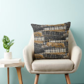 Neutral Patchwork Plaid  クッション (椅子)