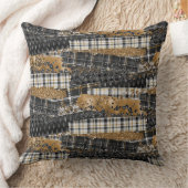 Neutral Patchwork Plaid  クッション (ブランケット)