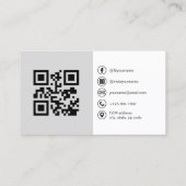Neutral QR Code Social Media 名刺 (裏面)