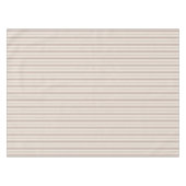 Neutral Rustic Farmhouse Striped Beige & Taupe テーブルクロス (正面(横))