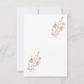 Neutral Rustic Wedding Response Card 出欠カード (裏面)