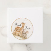 Neutral Safari Cute Animals Lion Giraffe Elephant フェイバータグ (インサイチュ)