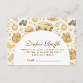 Neutral Safari Jungle Diapper Raffle エンクロージャーカード (正面)
