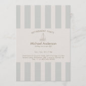 Neutral Sailboat Retirement Party  招待状 (正面)