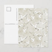 Neutral Seagull Bird Ocean Card. ポストカード (正面/裏面)