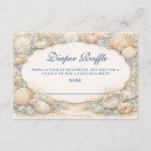 Neutral Seaside Shells Diapper Raffle エンクロージャーカード (正面)
