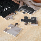 Neutral Simple pregnancy announcement keepsake  ジグソーパズル (側面)