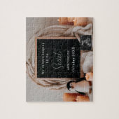 Neutral Simple pregnancy announcement keepsake  ジグソーパズル (縦)