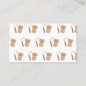 Neutral Slugger Baseball Books for Baby Shower  エンクロージャーカード (裏面)