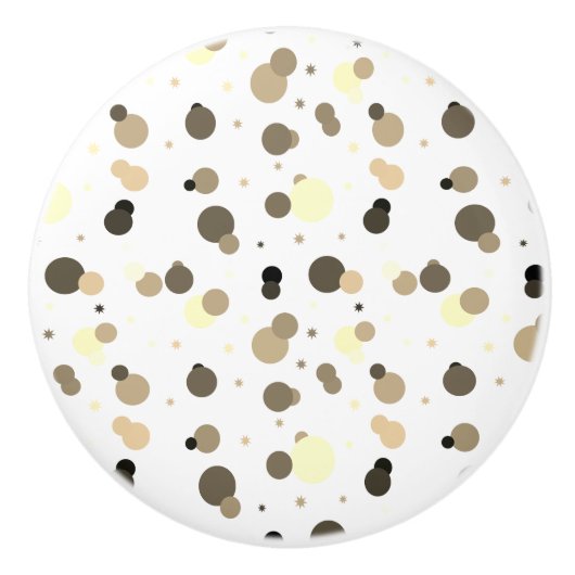 Neutral Splatter Drawer Pulls セラミックノブ (正面)