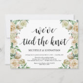 Neutral Spring Elopement Reception invites 招待状 (正面)