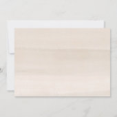 Neutral Spring Elopement Reception invites 招待状 (裏面)