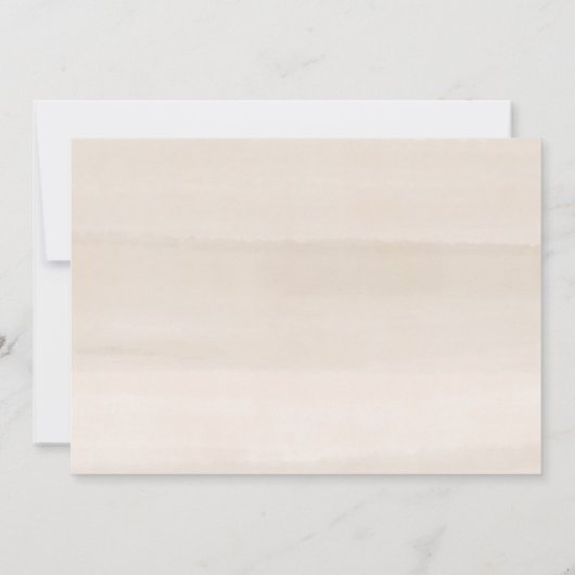 Neutral Spring Elopement Reception invites 招待状 (裏面)