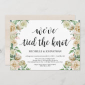 Neutral Spring Elopement Reception invites 招待状 (正面/裏面)