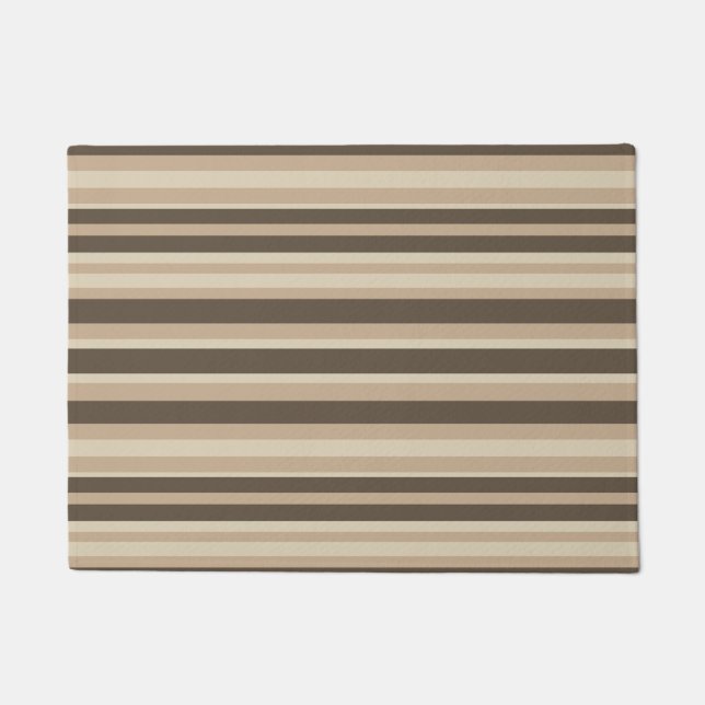 Neutral striped  ドアマット (正面)