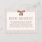 Neutral Striped Bow Books for Baby エンクロージャーカード (正面)