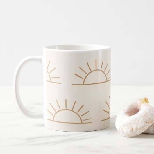 Neutral Sun Mug | Beige Coffee Mug コーヒーマグカップ (ドーナツ)