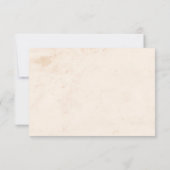 Neutral Talavera Floral Wedding QR code 出欠カード (裏面)