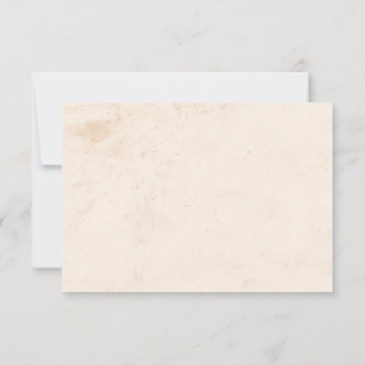 Neutral Talavera Floral Wedding QR code 出欠カード (裏面)