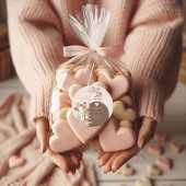 Neutral Teddy Balloon Floral Baby Shower Thank You ラウンドシール