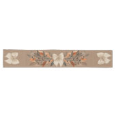 Neutral “Thanksgiving Taupe Leaves” Table Runner ロングテーブルランナー (横)