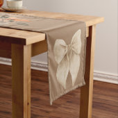 Neutral “Thanksgiving Taupe Leaves” Table Runner ロングテーブルランナー (インサイチュ)