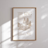 Neutral The King Has Come Cabin Christmas ポスター