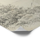 Neutral Toned Landscape Art Print Drawing ポスター (角)