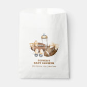 Neutral Touchdown Football Boy Baby Shower フェイバーバッグ (正面)