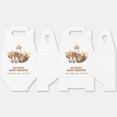 Neutral Touchdown Football Boy Baby Shower フェイバーボックス (見開き)