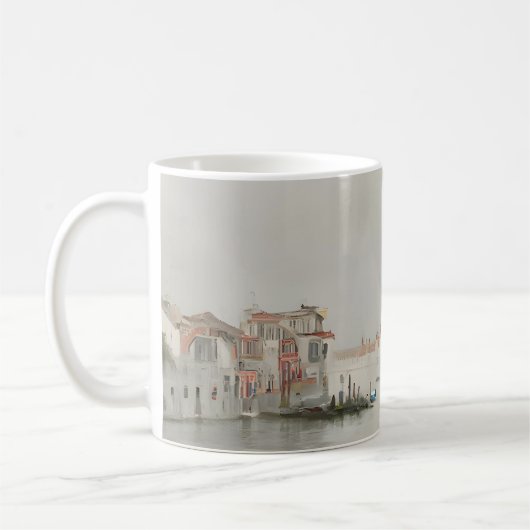 Neutral Venice Canal Sketch Mug コーヒーマグカップ (左)