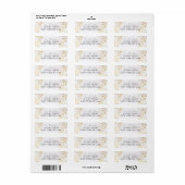 Neutral Watercolor Gold Foil Minimalist  ラベル (フルシート)