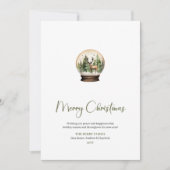 Neutral Watercolor Holiday Christmas Greeting Card シーズンカード (正面)