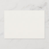 Neutral Wedding Attire Color Palette Card  招待状 (裏面)